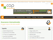 Tablet Screenshot of cap-assurances.net